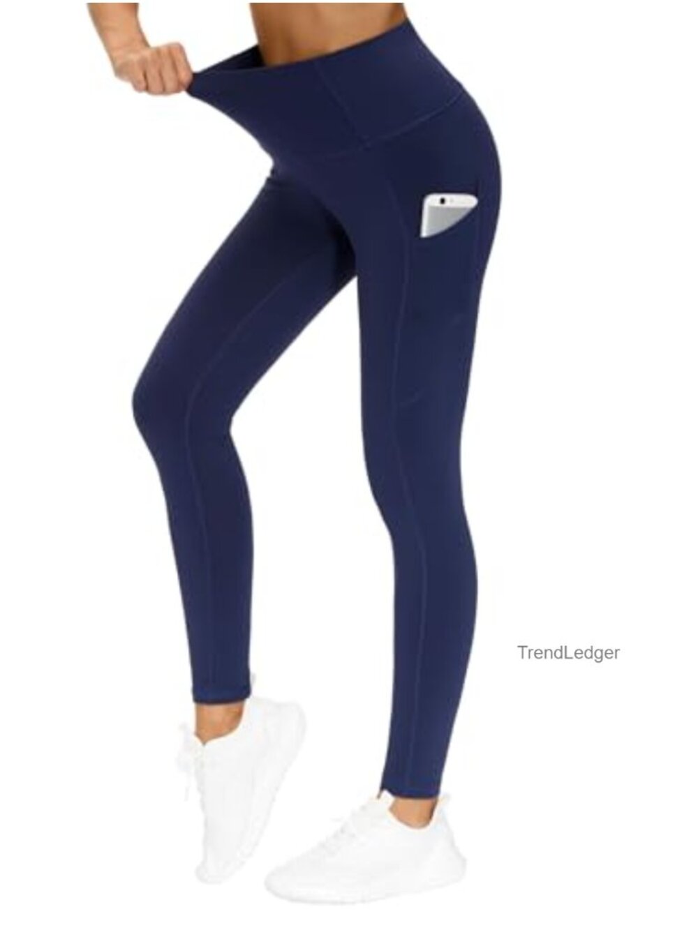 High Waist Yoga Leggings with Pockets, Tummy Control Workout Pants